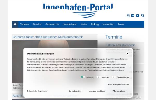 Vorschau von www.innenhafen-portal.de, Innenhafen-Portal