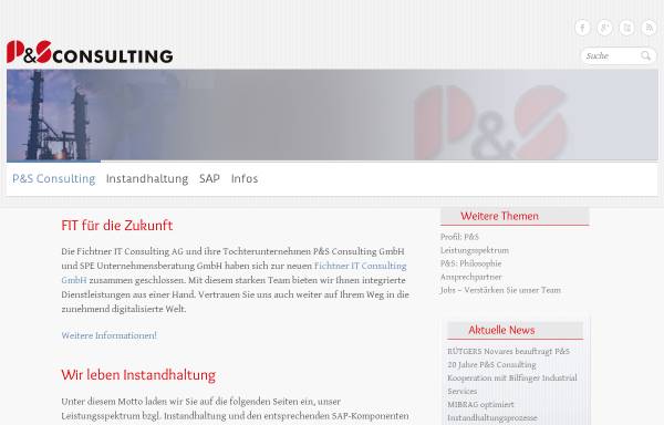 Vorschau von www.ps-consulting.de, P&S Consulting GmbH