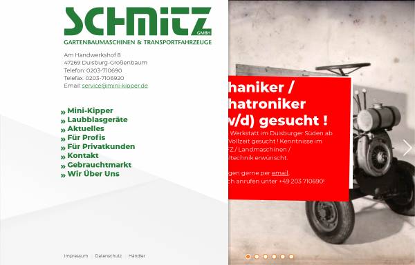 Schmitz Gartenbaumaschinen und Transportfahrzeuge GmbH