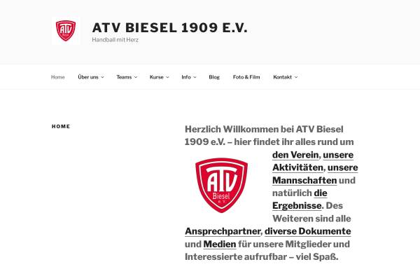 Vorschau von atvbiesel.de, ATV Biesel 1909 e.V.