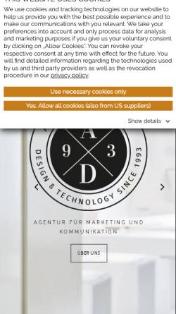 Vorschau der mobilen Webseite alldesign.de, Alldesign, Inhaber Andreas Lück
