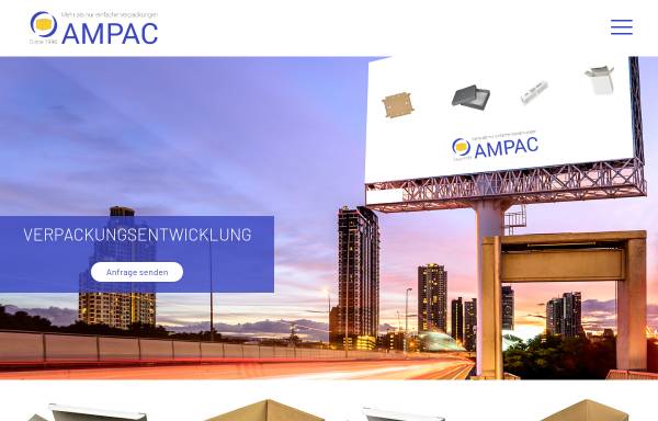 Vorschau von www.ampac.de, Ampac Sales GmbH