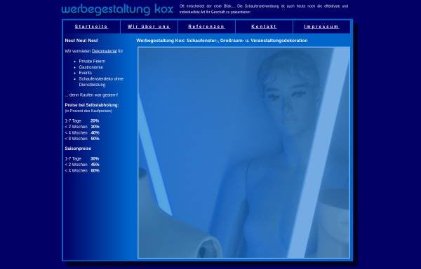 Vorschau von www.werbegestaltung-kox.de, Werbegestaltung Kox, Inhaber Heinz-Günther Kox