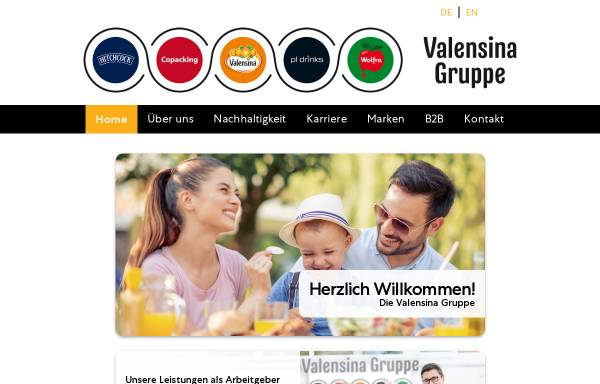 Vorschau von www.valensina-gmbh.de, Valensina GmbH
