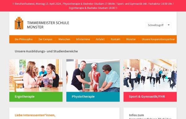 Vorschau von www.timmermeister-schule.de, Timmermeister Schule