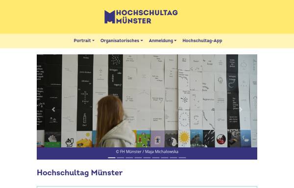 Vorschau von www.hochschultag-ms.de, Hochschultag in Münster