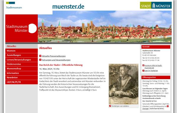 Vorschau von www.stadt-muenster.de, Stadtmuseum Münster