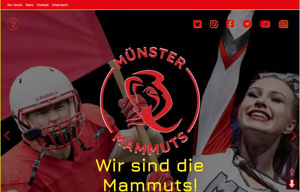 Vorschau von mammuts.com, American-Football-Club Münster Mammuts e. V.