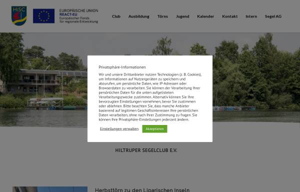 Vorschau von www.hiltruper-segelclub.de, Hiltruper Segelclub e. V.