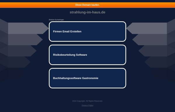Vorschau von www.strahlung-im-haus.de, Dabo-Messtechnik