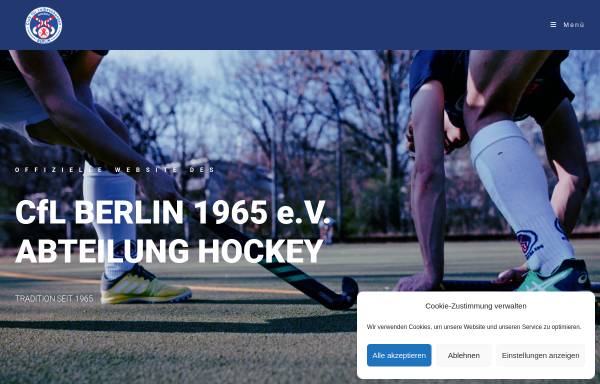 Vorschau von www.cfl-hockeywelt.de, Club für Leibesübungen Berlin 65 e.V. Hockeyabteilung