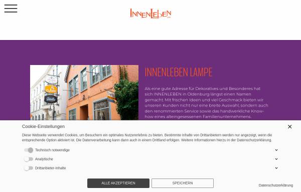 Vorschau von www.innenleben-lampe.de, Innenleben - Rahmen und Wohnkultur Lampe