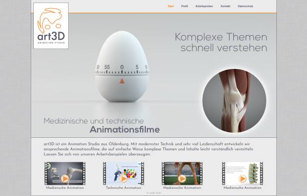 Vorschau von www.art3d.de, art3D Webdesign Animationen Internetservice