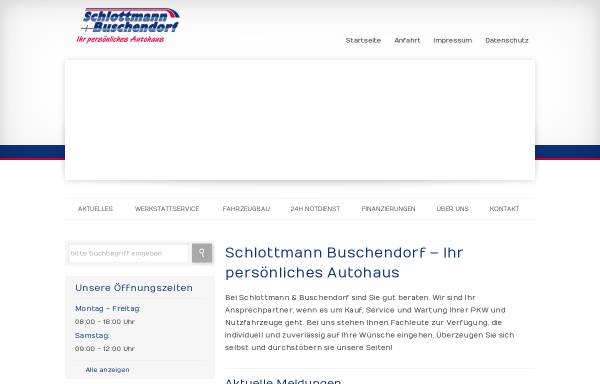 Vorschau von www.schlottbusch.de, Schlottmann & Buschendorf Kraftfahrzeuge OHG
