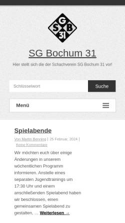 Vorschau der mobilen Webseite sgbochum31.info, Schachgesellschaft Bochum 1931