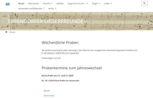 Vorschau von eppendorferliederfreunde.de, Eppendorfer Liederfreunde e.V.