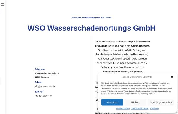 Vorschau von www.wso-bochum.de, WSO Wasserschadenortungs GmbH