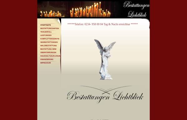 Vorschau von www.bestattungen-lichtblick.de, Bestattungen Lichtblick