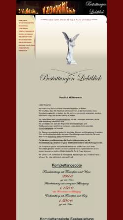 Vorschau der mobilen Webseite www.bestattungen-lichtblick.de, Bestattungen Lichtblick