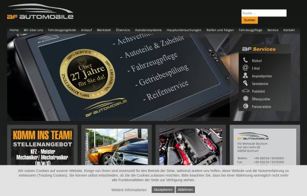 Vorschau von www.afautomobile.com, AF Automobile e. K.