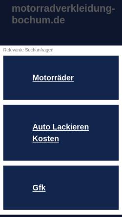 Vorschau der mobilen Webseite www.motorradverkleidung-bochum.de, Ralph Ferch