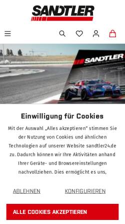 Vorschau der mobilen Webseite www.sandtler.de, Sandtler