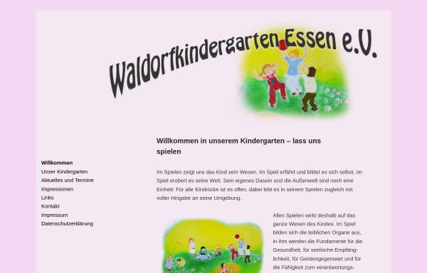Vorschau von waldorfkindergartenessen.de, Waldorfkindergarten e.V.