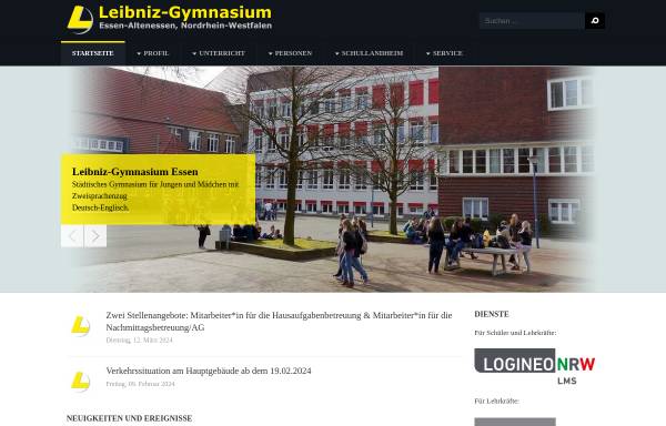 Vorschau von www.leibniz-gymnasium-essen.de, Leibniz-Gymnasium Essen