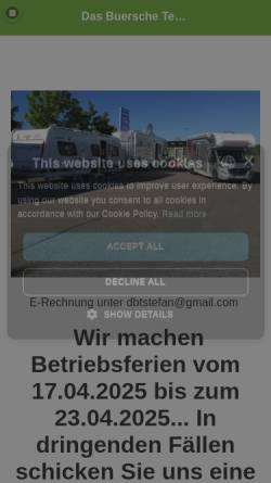 Vorschau der mobilen Webseite www.das-buersche-team.de, Fahrschule Das Buersche Team GmbH