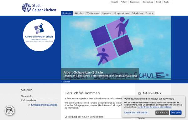 Vorschau von www.albert-schweitzer-schule-gelsenkirchen.de, Albert-Schweitzer-Schule