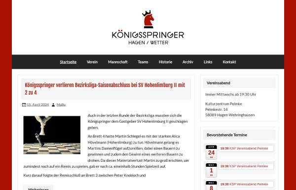 Vorschau von ksp-hagen.de, Königsspringer Hagen/Wetter