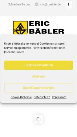 Vorschau der mobilen Webseite www.baebler.de, Paul Bäbler GbR