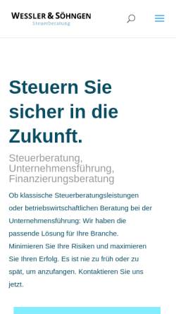 Vorschau der mobilen Webseite www.wessler-soehngen.de, Wessler & Söhngen