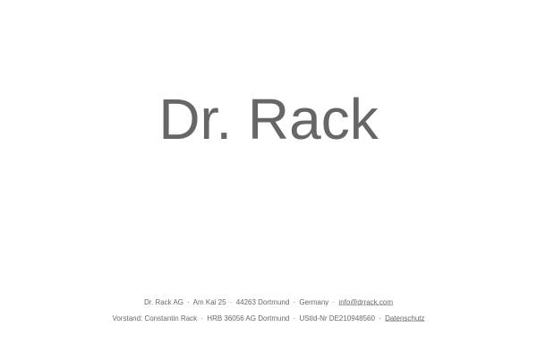 Vorschau von www.drrack.com, Dr. Rack Consulting GmbH