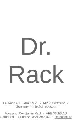 Vorschau der mobilen Webseite www.drrack.com, Dr. Rack Consulting GmbH