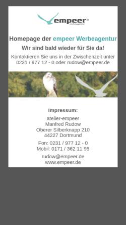 Vorschau der mobilen Webseite www.empeer.de, Empeer Rudow GmbH & Co.