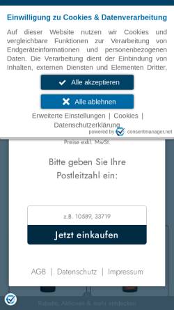 Vorschau der mobilen Webseite dursty.de, Dursty Getränkemärkte GmbH & Co. KG