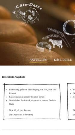 Vorschau der mobilen Webseite www.kaese-deele.de, Käse-Deele