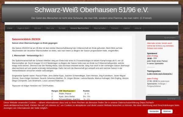 Schachverein Schwarz-Weiß Oberhausen 51/96