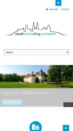 Vorschau der mobilen Webseite www.gsws-schwelm.de, GSWS Gesellschaft für Stadtmarketing und Wirtschaftsförderung Schwelm