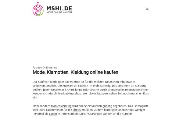 Vorschau von www.mshi.de, M*shi
