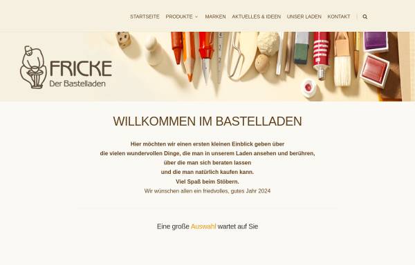 Vorschau von www.bastelladen-fricke.de, Bastelladen Fricke