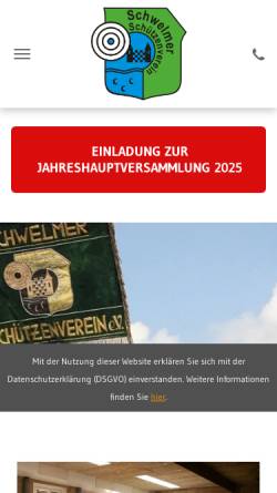 Vorschau der mobilen Webseite www.schwelmer-schuetzen.de, Schwelmer Schützenverein e.V.