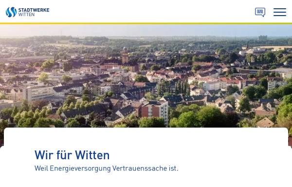 Vorschau von www.stadtwerke-witten.de, Stadtwerke Witten GmbH