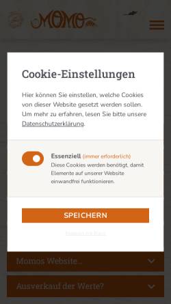 Vorschau der mobilen Webseite www.momonaturkost.de, Momo Naturkost