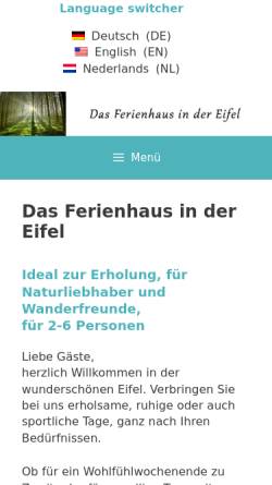 Vorschau der mobilen Webseite www.ferienhaus-venus.de, Ferienhaus Venus