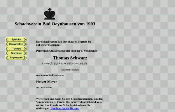 Vorschau von www.schachvereinbadoeynhausen.de, Schachverein Bad Oeynhausen von 1903
