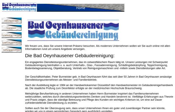 Vorschau von www.burmeister24.de, Bad Oeynhausener Gebäudereinigung Alfred Burmeister GmbH