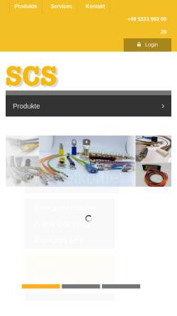 Vorschau der mobilen Webseite www.scs-germany.de, Steckel Cable & Systems GmbH