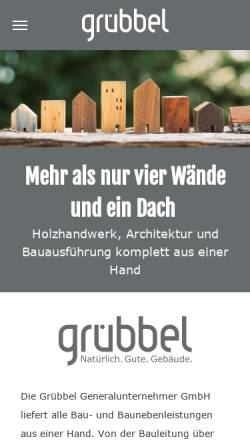 Vorschau der mobilen Webseite www.gruebbel.de, Grübbel GmbH
